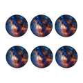 Milky Way Universe Galaxy Space Print Coaster Set