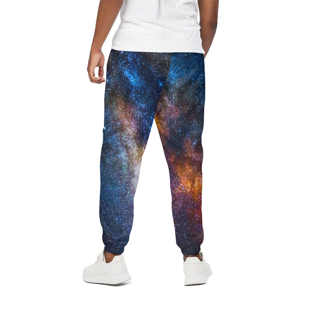 Milky Way Universe Galaxy Space Print Cotton Pants