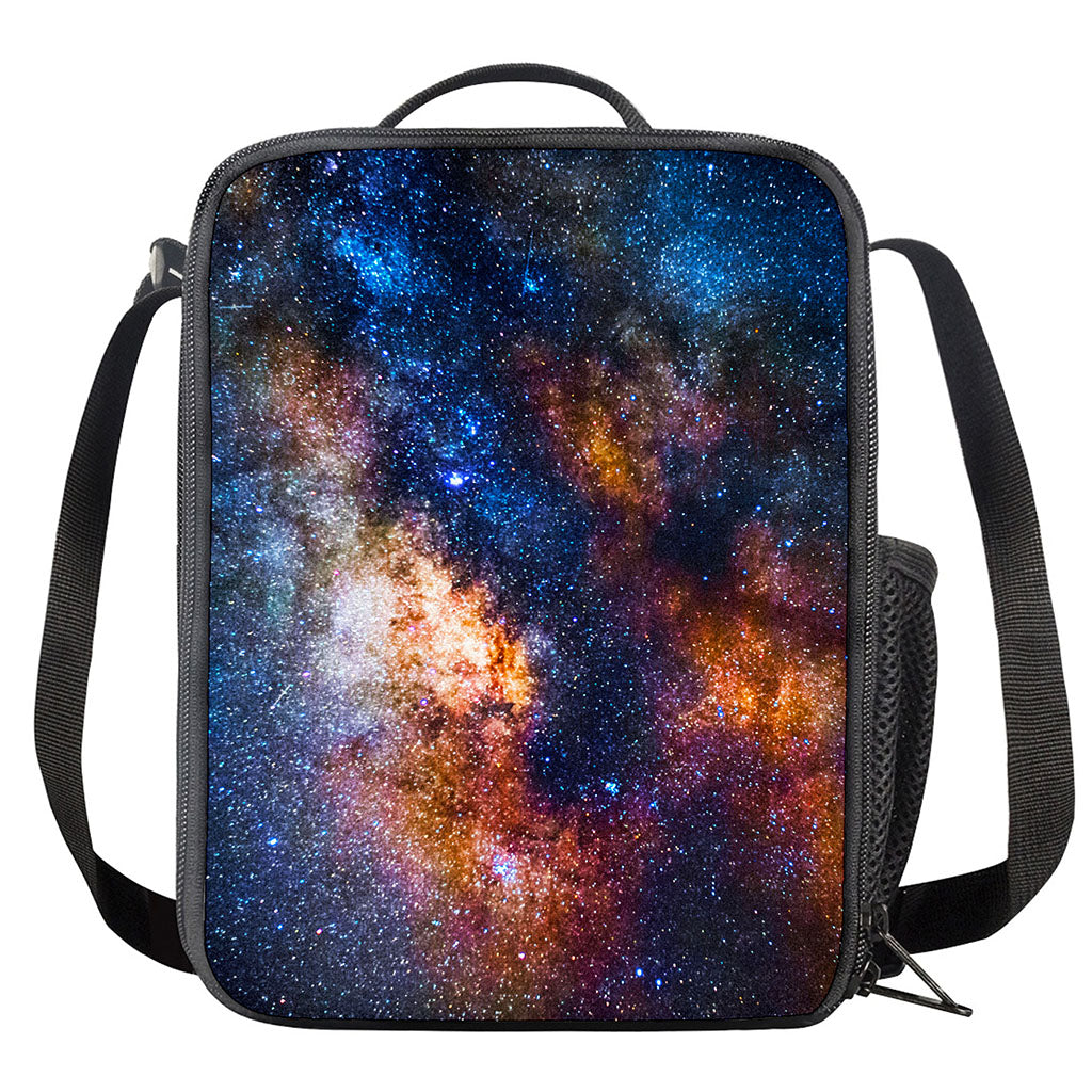Milky Way Universe Galaxy Space Print Crossbody Lunch Bag