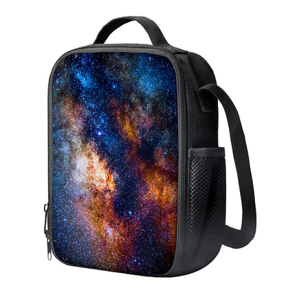 Milky Way Universe Galaxy Space Print Crossbody Lunch Bag