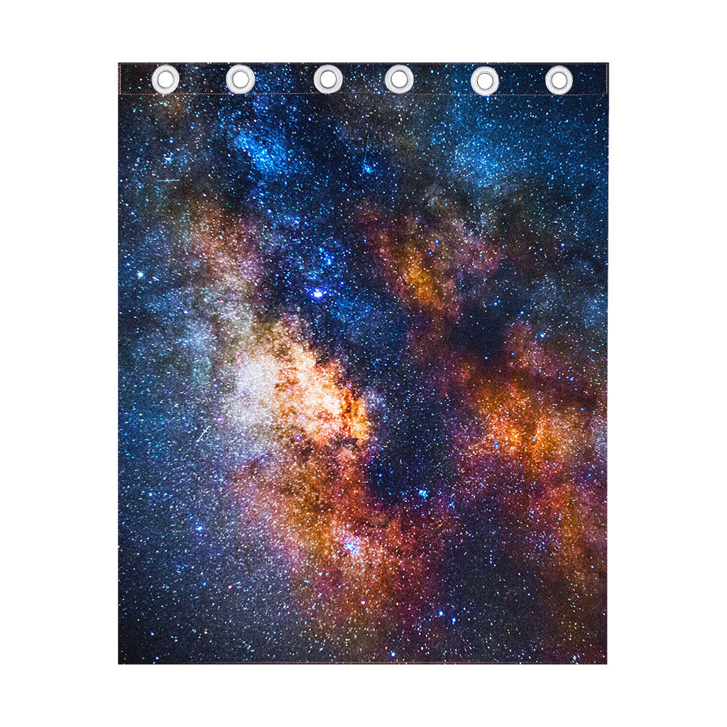 Milky Way Universe Galaxy Space Print Curtain