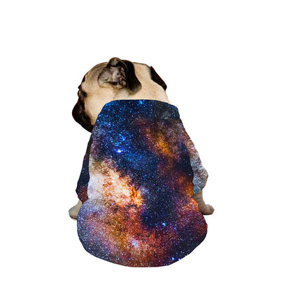 Milky Way Universe Galaxy Space Print Dog Zip Up Jacket