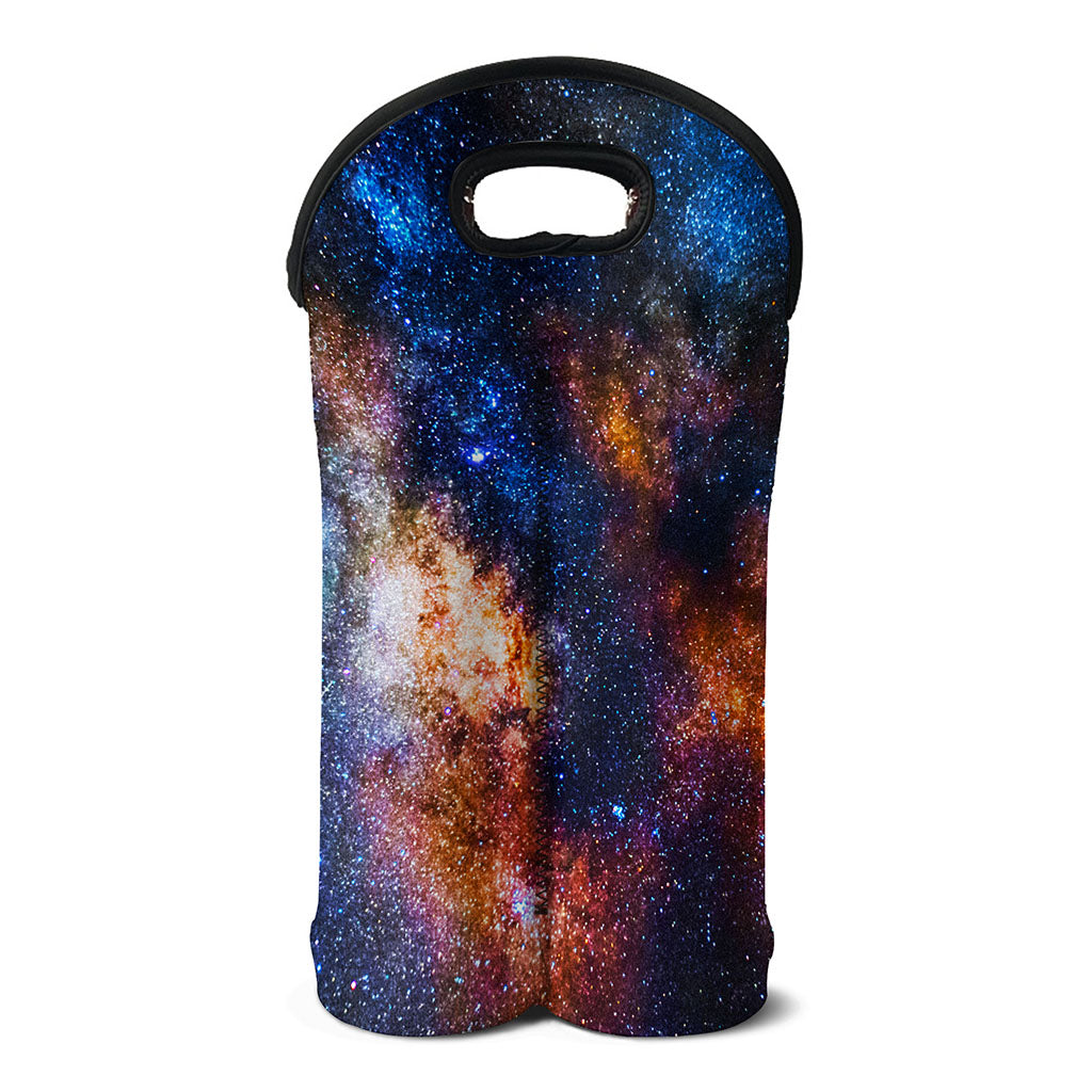 Milky Way Universe Galaxy Space Print Double Neoprene Wine Tote
