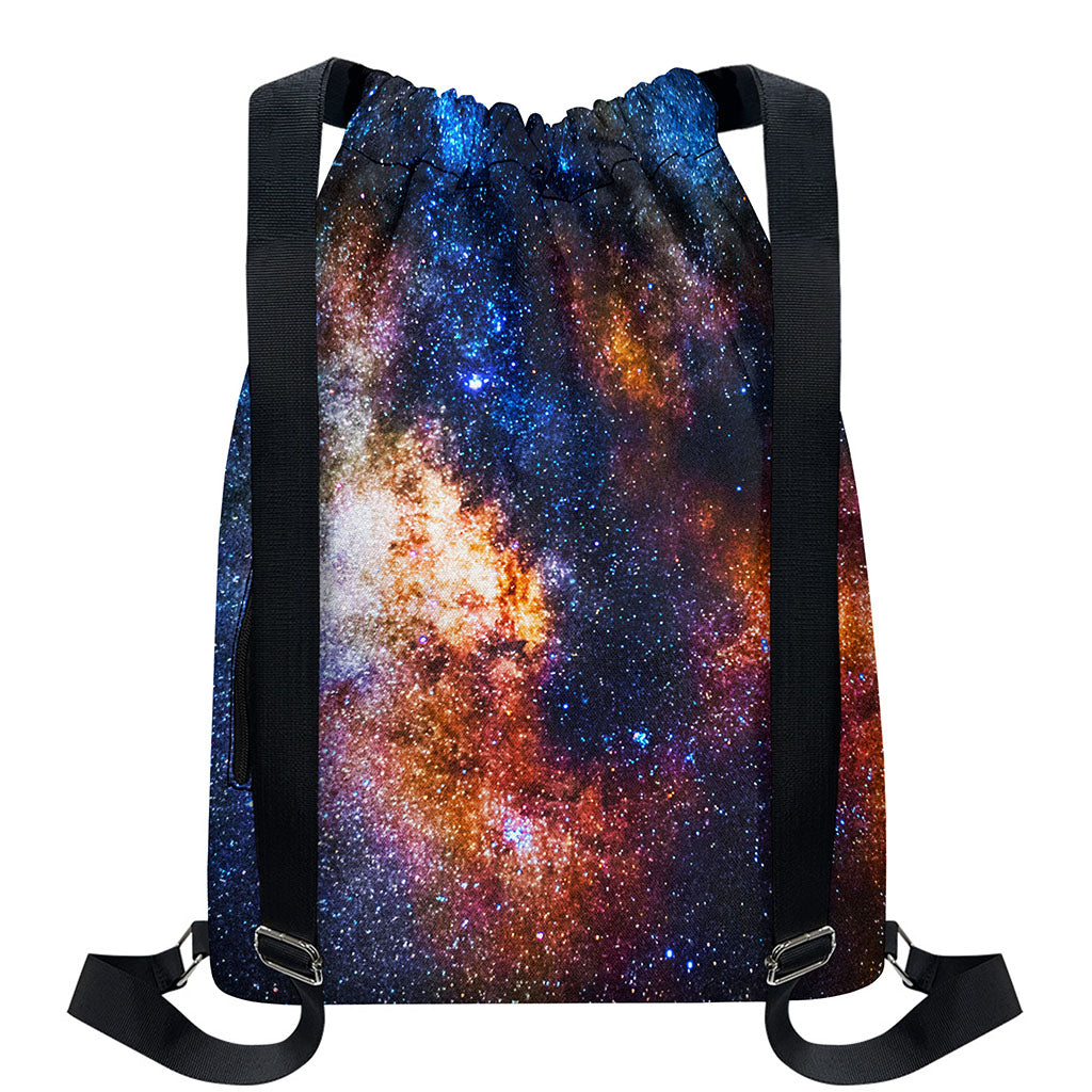 Milky Way Universe Galaxy Space Print Drawstring Backpack