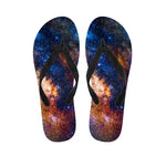 Milky Way Universe Galaxy Space Print Flip Flops