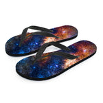 Milky Way Universe Galaxy Space Print Flip Flops