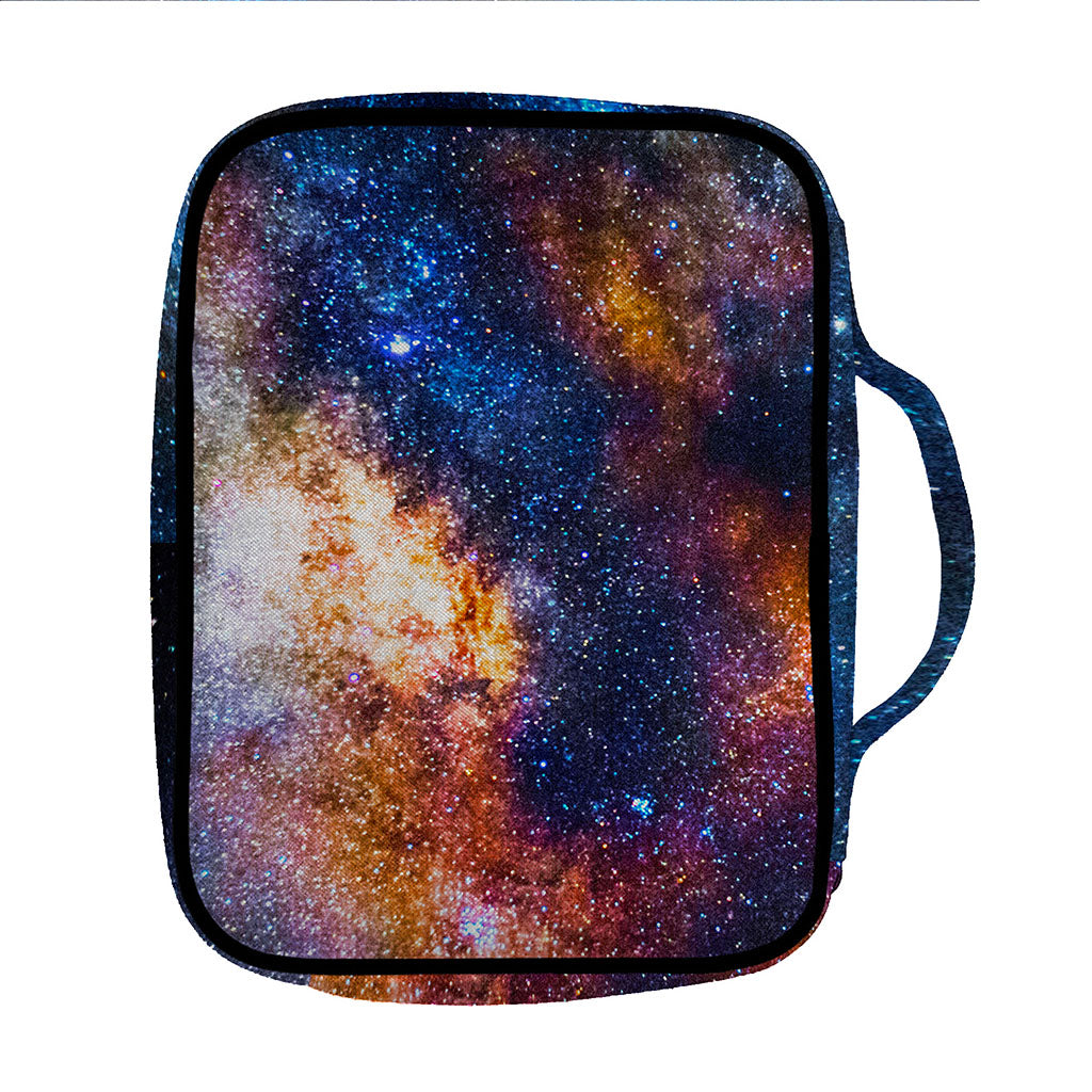 Milky Way Universe Galaxy Space Print Front Pocket Bible Bag