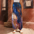 Milky Way Universe Galaxy Space Print Harem Pants