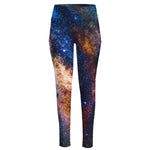 Milky Way Universe Galaxy Space Print High-Waisted Pocket Leggings