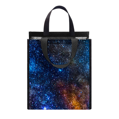 Milky Way Universe Galaxy Space Print Insulated Lunch Tote