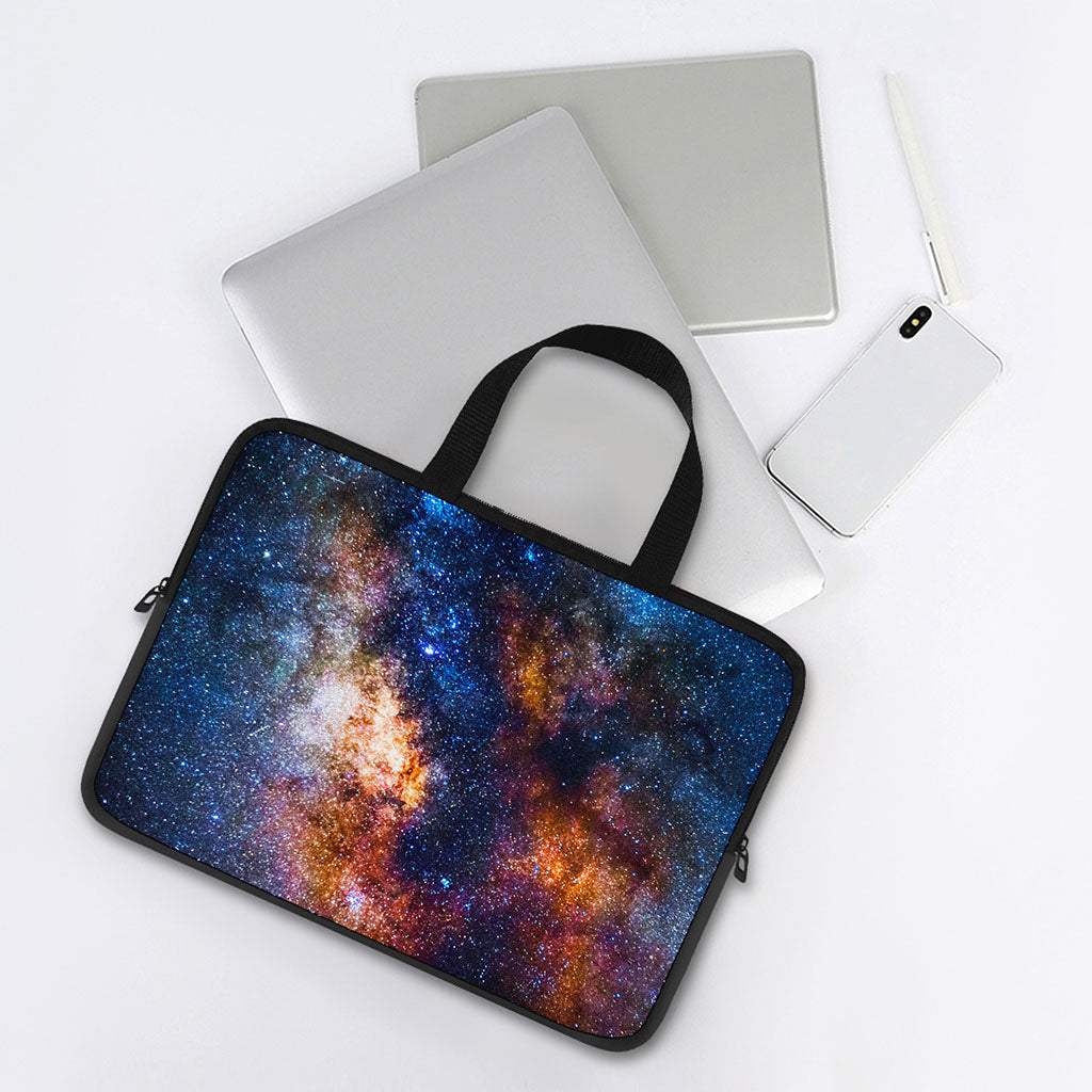 Milky Way Universe Galaxy Space Print Laptop Sleeve With Handle