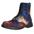 Milky Way Universe Galaxy Space Print Lace-Up Boots