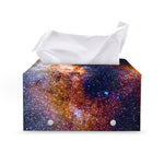 Milky Way Universe Galaxy Space Print Leather Tissue Box Cover