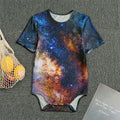 Milky Way Universe Galaxy Space Print Men's Bodysuit