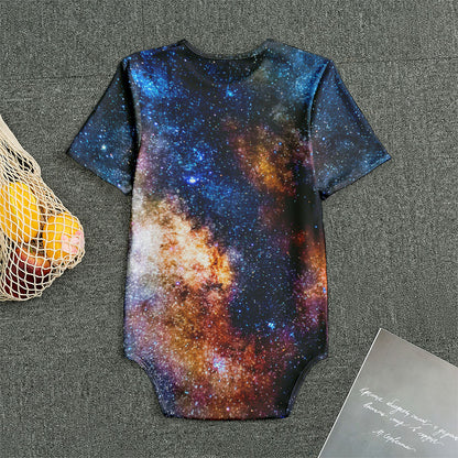 Milky Way Universe Galaxy Space Print Men's Bodysuit