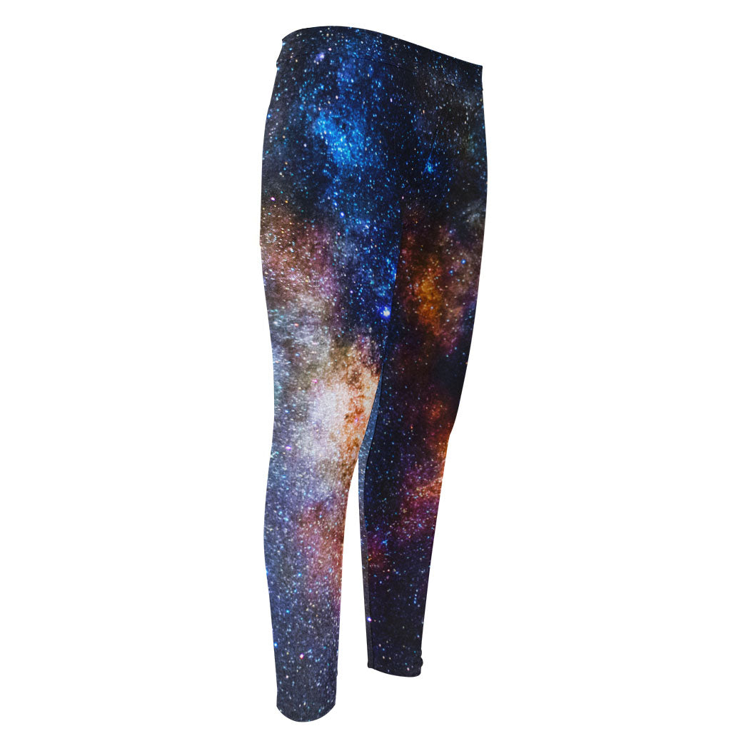 Milky Way Universe Galaxy Space Print Men's Compression Pants