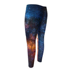 Milky Way Universe Galaxy Space Print Men's Compression Pants