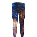 Milky Way Universe Galaxy Space Print Men's Leggings