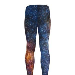 Milky Way Universe Galaxy Space Print Men's leggings