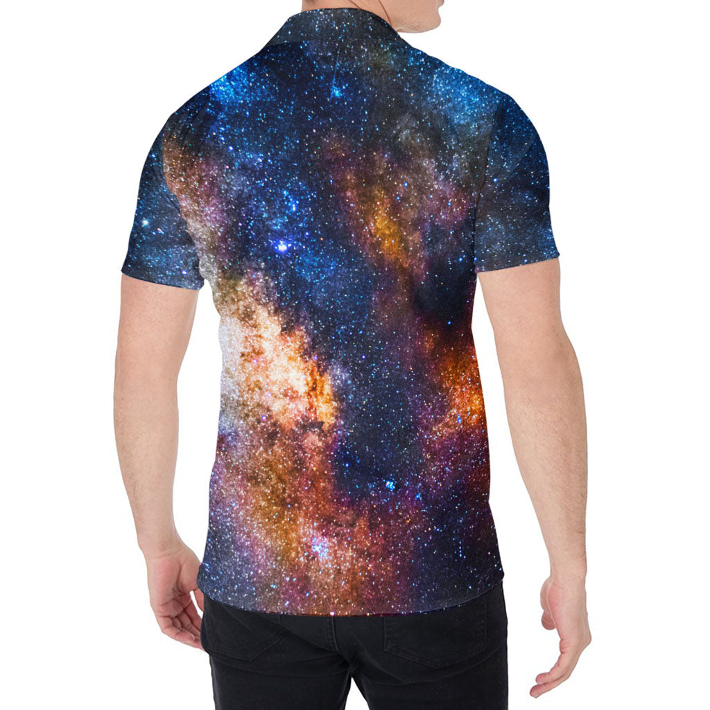 Milky Way Universe Galaxy Space Print Men's Shirt