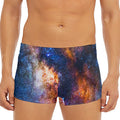 Milky Way Universe Galaxy Space Print Men's Short Boxer Briefs