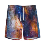 Milky Way Universe Galaxy Space Print Men's Sports Shorts