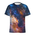 Milky Way Universe Galaxy Space Print Men's Athletic T-Shirt
