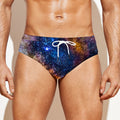 Milky Way Universe Galaxy Space Print Men's Swim Briefs