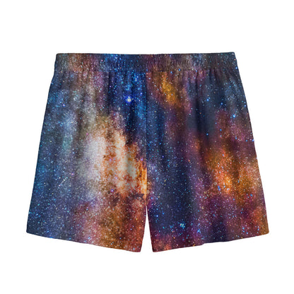 Milky Way Universe Galaxy Space Print Mesh Shorts