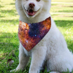 Milky Way Universe Galaxy Space Print Over The Collar Dog Bandana