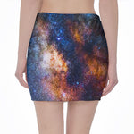 Milky Way Universe Galaxy Space Print Pencil Mini Skirt