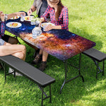 Milky Way Universe Galaxy Space Print Picnic Table Cover