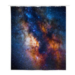 Milky Way Universe Galaxy Space Print Polyester Shower Curtain