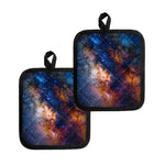 Milky Way Universe Galaxy Space Print Pot Holders