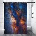 Milky Way Universe Galaxy Space Print Premium Shower Curtain