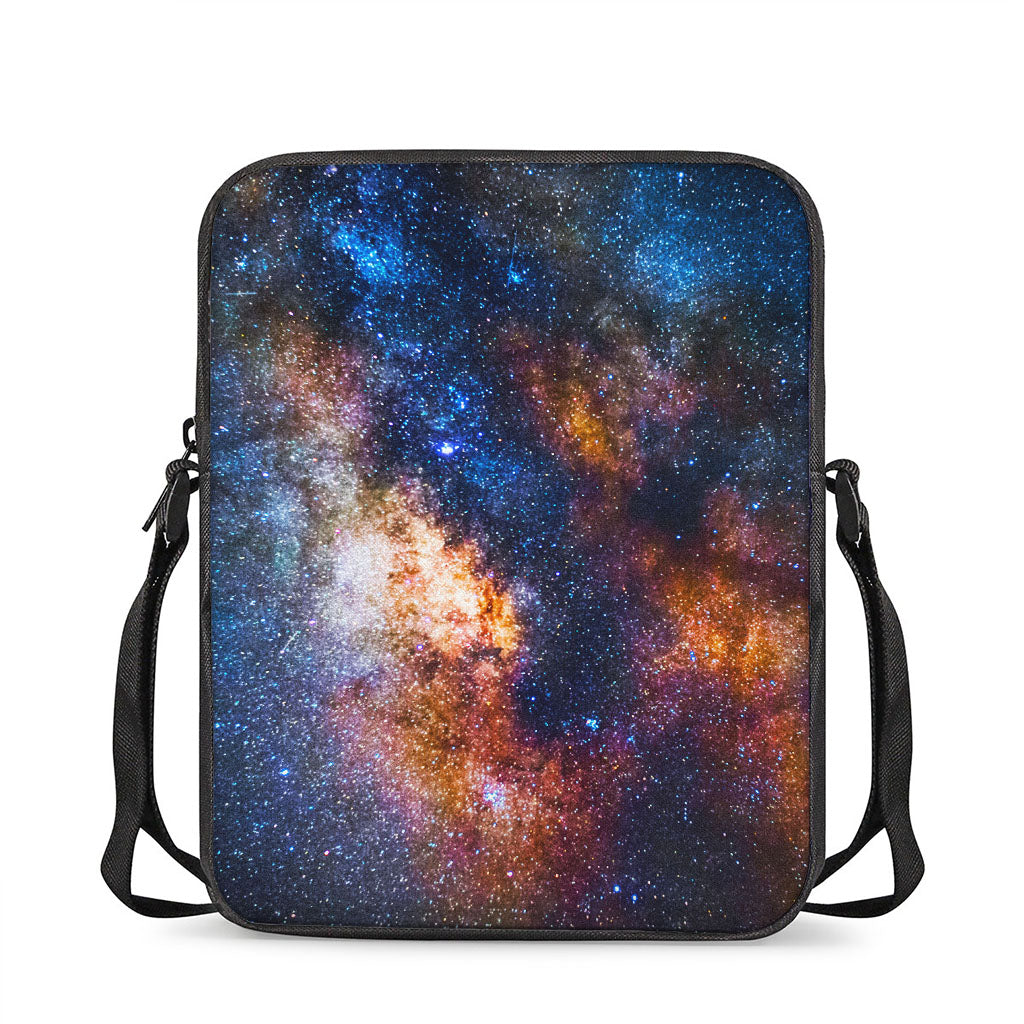 Milky Way Universe Galaxy Space Print Rectangular Crossbody Bag