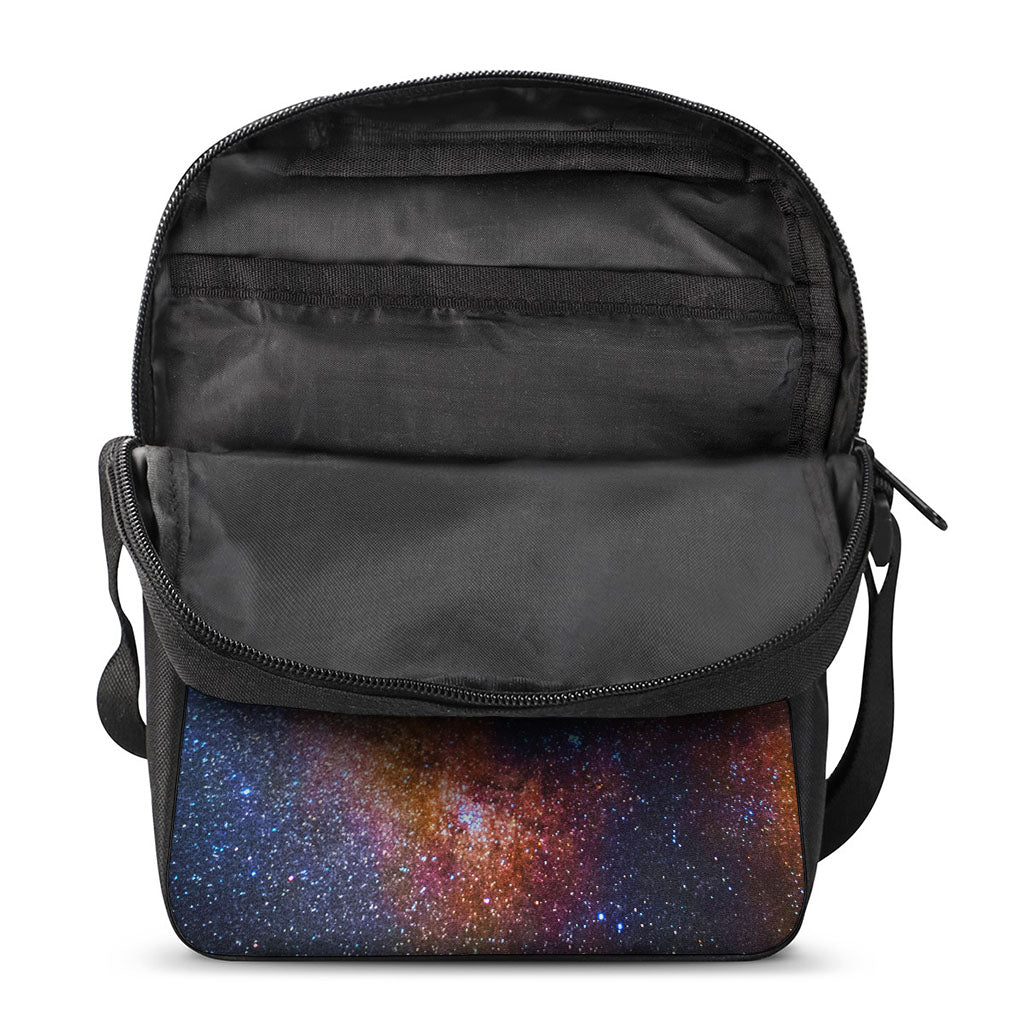 Milky Way Universe Galaxy Space Print Rectangular Crossbody Bag