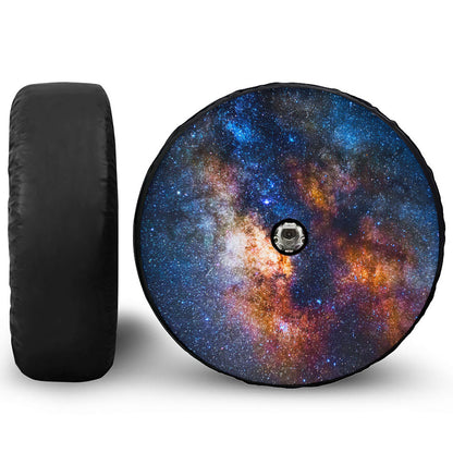 Milky Way Universe Galaxy Space Print Tire Cover With Camera Hole