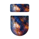 Milky Way Universe Galaxy Space Print Toilet Lid And Tank Cover Set