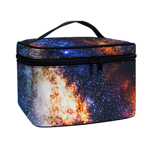 Milky Way Universe Galaxy Space Print Travel Makeup Bag
