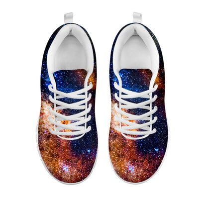Milky Way Universe Galaxy Space Print White Running Shoes