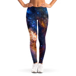 Milky Way Universe Galaxy Space Print Women's Leggings