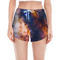 Milky Way Universe Galaxy Space Print Women's Split Running Shorts
