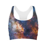 Milky Way Universe Galaxy Space Print Women's Sports Bra