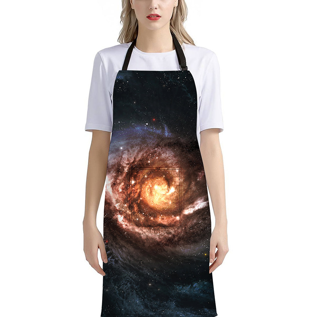 Milky Way Universe Print Bib Apron With Pocket