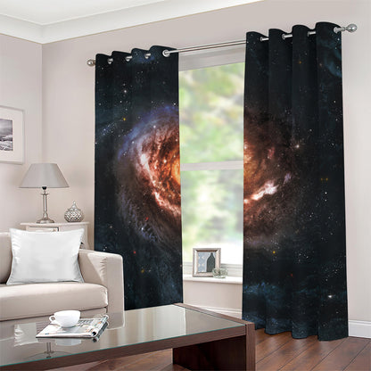 Milky Way Universe Print Blackout Grommet Curtains