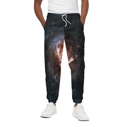 Milky Way Universe Print Cotton Pants