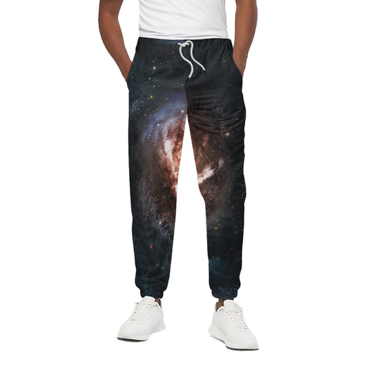 Milky Way Universe Print Cotton Pants