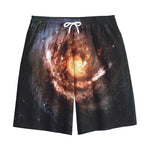 Milky Way Universe Print Cotton Shorts