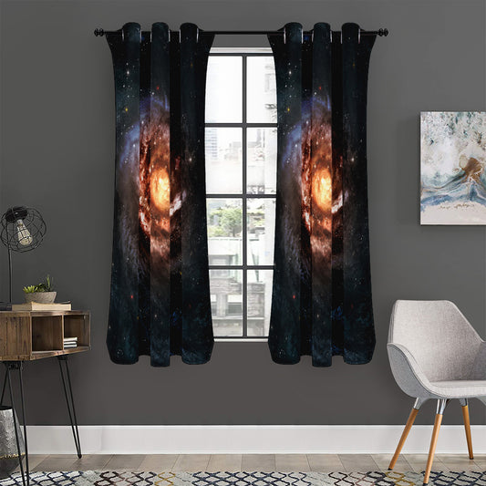 Milky Way Universe Print Curtain